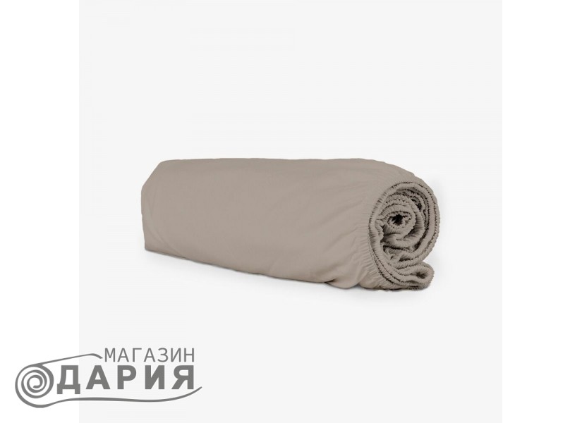 Чаршаф с ластик за матрак Ново сиво, памук ранфорс